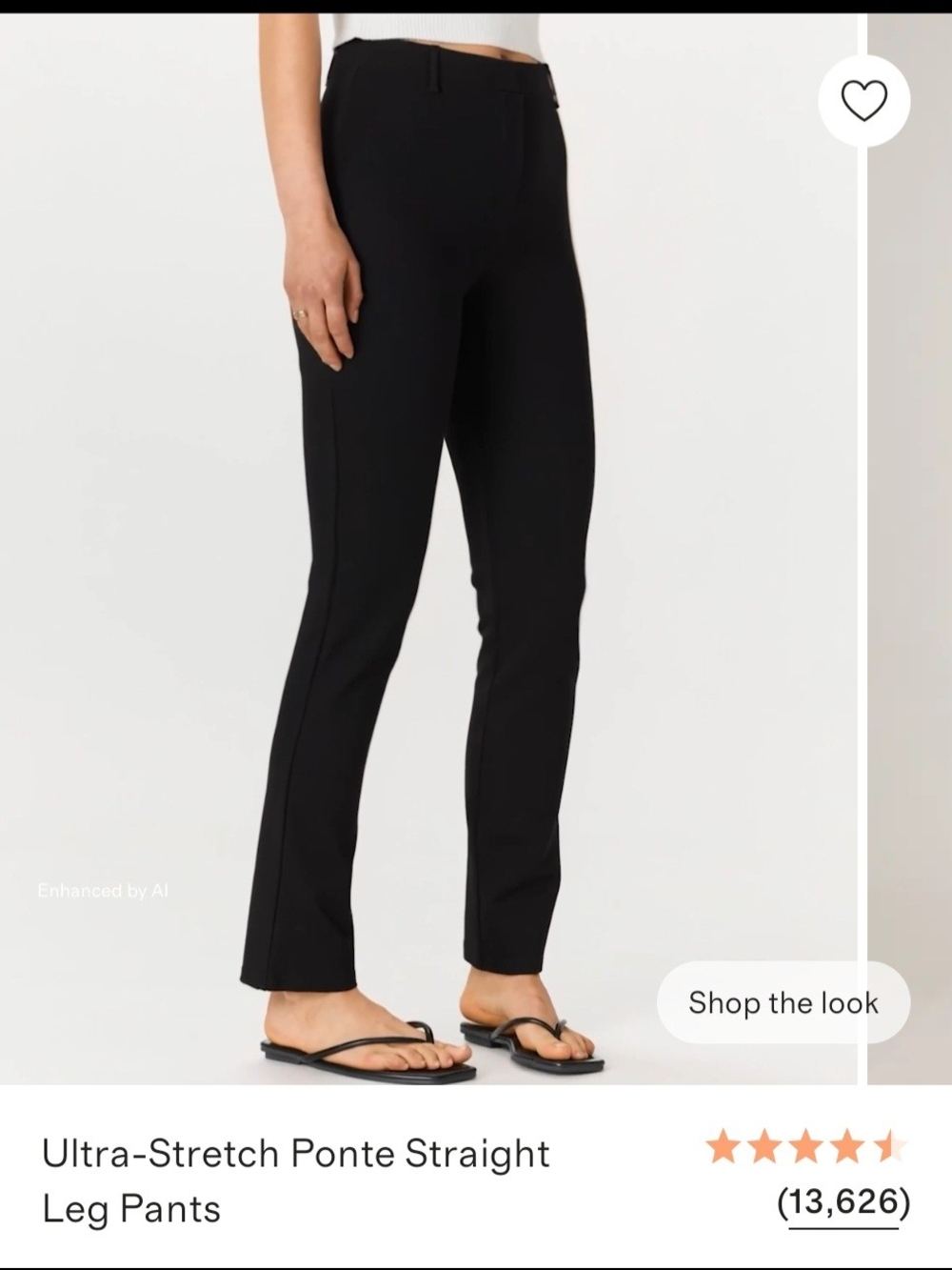 NWT Quince Ultra-Stretch Ponte Straight Leg Pants - Dark Brown